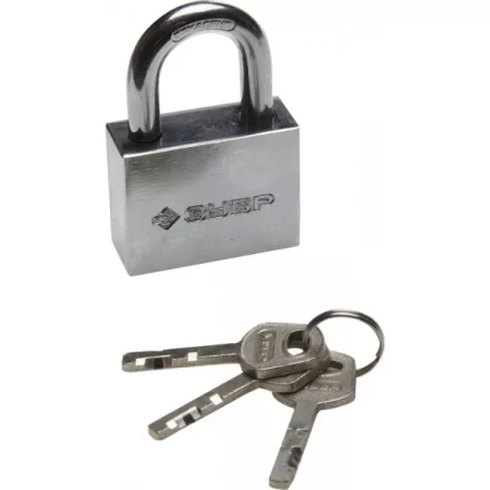 Замок ЗУБР &quot;МАСТЕР&quot; навесной, стальной корпус, закаленная дужка, 50мм 3710-50_z01 купить в Кургане
