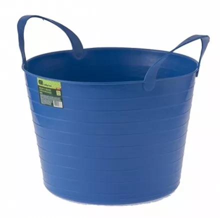 Ведро гибкое сверхпрочное 14 литров синее  СИБРТЕХ 67503 купить в Кургане