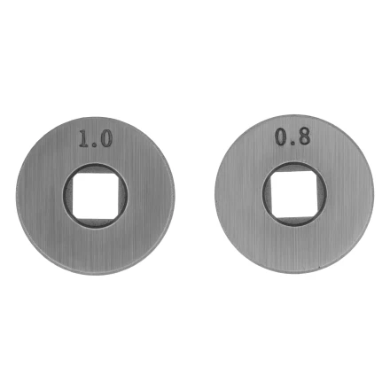 Подающий ролик, U профиль зубчатый под флюсовую проволоку 0,8-1мм посадка квадрат, 2 шт Denzel 93653 купить в Кургане