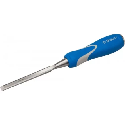 Стамеска ЗУБР &quot;ЭКСПЕРТ&quot; с ударопрочной двухкомпонетной ручкой и стальным затыльником для ударных работ, 10мм 18097-10 купить в Кургане