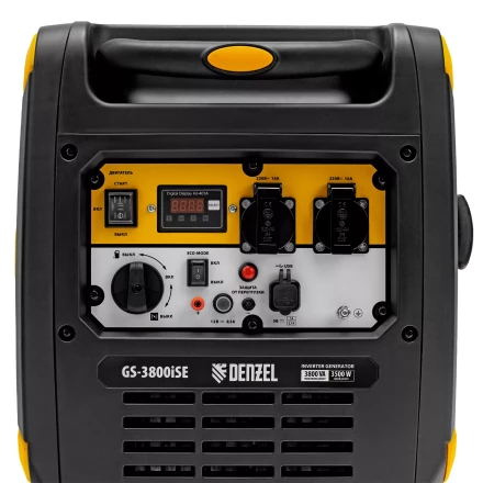 Генератор инверторный Denzel GS-3800iSE, 3,8 кВт, 230 В, закрытый корпус,электростартер купить в Кургане
