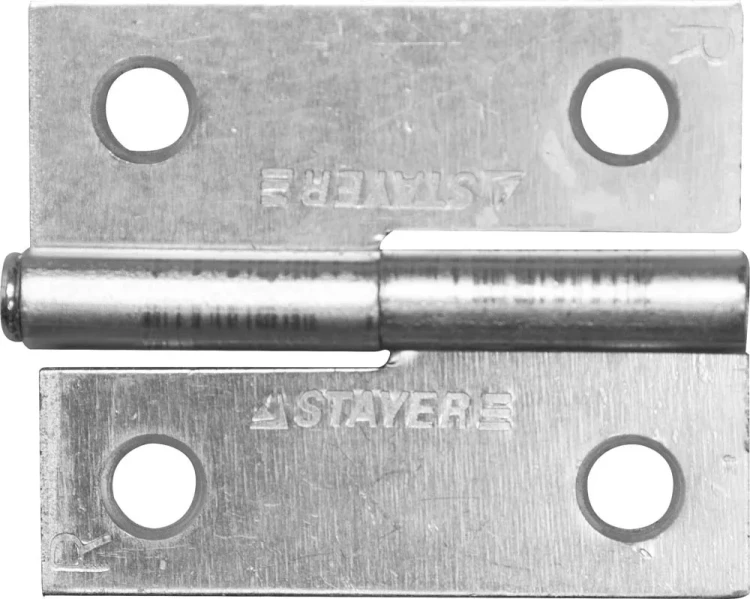 Петля дверная STAYER "MASTER" разъемная, цвет белый цинк, правая, 50мм 37613-50-1R купить в Кургане