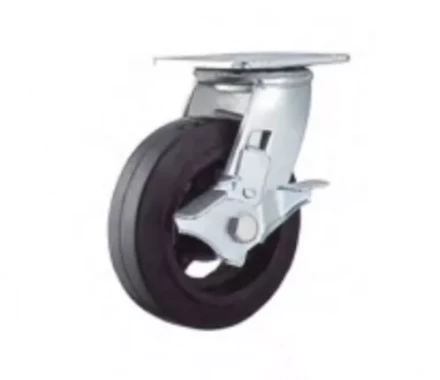 Колесо большегрузное поворотное SCdb 85 250 мм обрезиненное с тормозом (N) 1027140 купить в Кургане