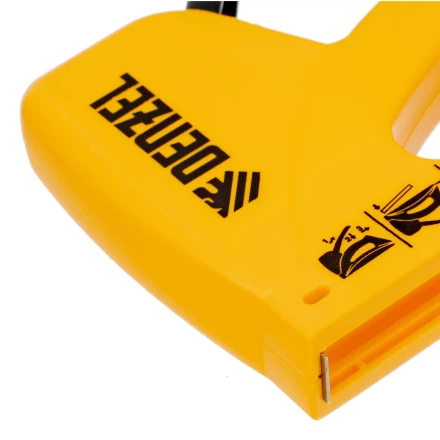 Степлер пластиковый, скобы в комплекте, тип 53, 6-10 мм Denzel 40221 купить в Кургане