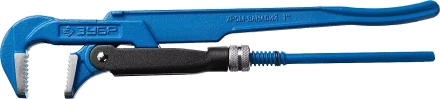 Ключ трубный рычажный ЗУБР "ПРОФЕССИОНАЛ", прямые губки, цельнокованый, Сr-V, № 1,  1" 27335-1_z01 купить в Кургане