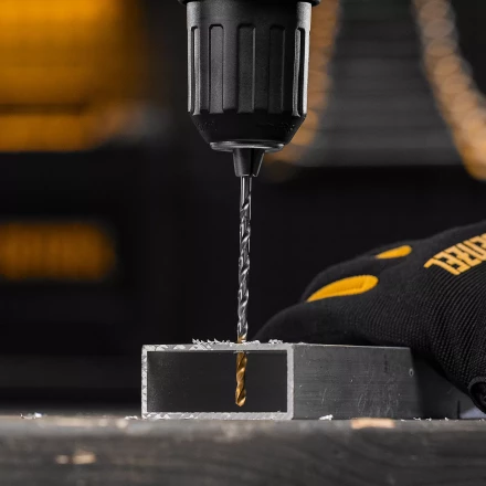 Сверло спиральное по металлу Denzel 3,5 х 112 мм, Р6М5, Golden Tip, удлиненное, 2шт. 718248 купить в Кургане