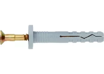 Дюбель-гвоздь полипропиленовый с потайным бортиком 8х80 мм 100 шт СИБРТЕХ 42134 купить в Кургане