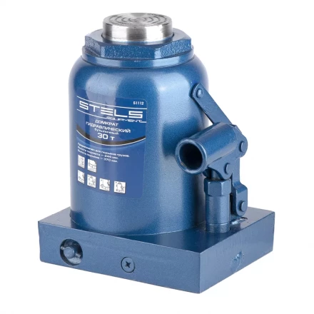 Домкрат гидравлический бутылочный 30 т h подъема 244–370 мм  STELS 51112 купить в Кургане