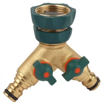 Распределитель RACO "Profi-Plus" двухканальный, латунный с покрытием TPR, 3/4" х 1" 4244-55133B купить в Кургане