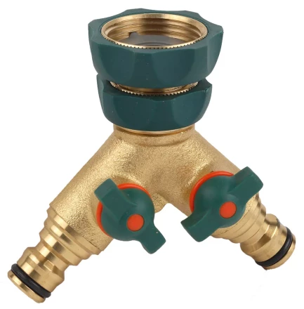 Распределитель RACO "Profi-Plus" двухканальный, латунный с покрытием TPR, 3/4" х 1" 4244-55133B купить в Кургане