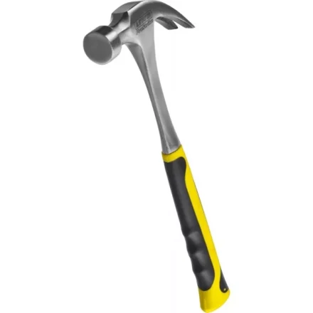 Молоток-гвоздодер STAYER &quot;PROFESSIONAL&quot; цельнометаллический с двухкомпонентной рукояткой, 560г 2025-560 купить в Кургане