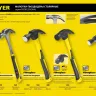 Молоток-гвоздодер STAYER "PROFESSIONAL" цельнометаллический с двухкомпонентной рукояткой, 560г 2025-560 купить в Кургане