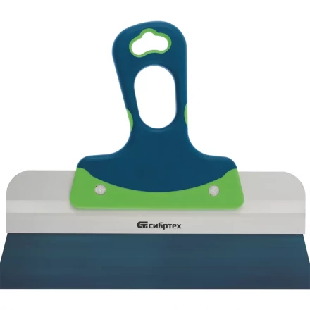 Шпатель фасадный, колоризованная пружинная сталь 65Г, 200 мм, 2-компонентная ручка  СИБРТЕХ 85552 купить в Кургане