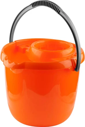 Ведро DEXX, пластиковое для непищевых продуктов, с держателем МОП, 12л 39312 купить в Кургане