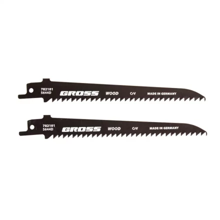 Полотна по дереву для сабельной пилы 4011 - S644D 130 x 42 мм фигурный рез 2 шт Gross 782101 купить в Кургане