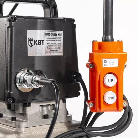Насосная гидравлическая станция КВТ ПМЭ-7020у объем маслобака 2.0 л с удержанием (79664) купить в Кургане