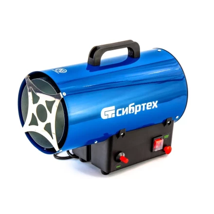 Газовая тепловая пушка СТГ-10, 10 кВт, 300 м3/ч, пропан-бутан Сибртех 96451 купить в Кургане