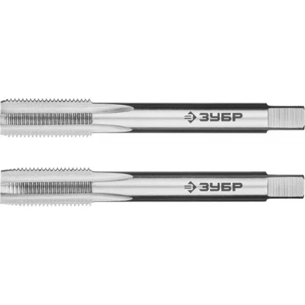 Метчики ЗУБР &quot;ЭКСПЕРТ&quot; машинно-ручные, комплектные для нарезания метрической резьбы с мелким шагом, М10 x 1,0, 2шт 4-28007-10-1.0-H2 купить в Кургане