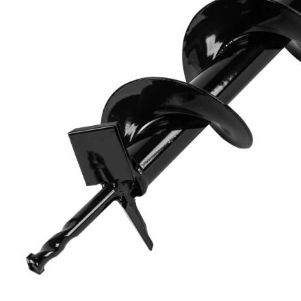 Шнек для грунта E-80, диаметр 80 мм, длина 800 мм,соединение 20 мм, несъемный нож Denzel 56021 купить в Кургане