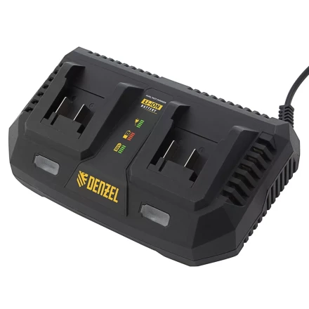 Устройство зарядное для аккумуляторов Denzel IBC-18-3.0-2, Li-Ion, 18В, 3.0 А, для двух батарей 28454 купить в Кургане