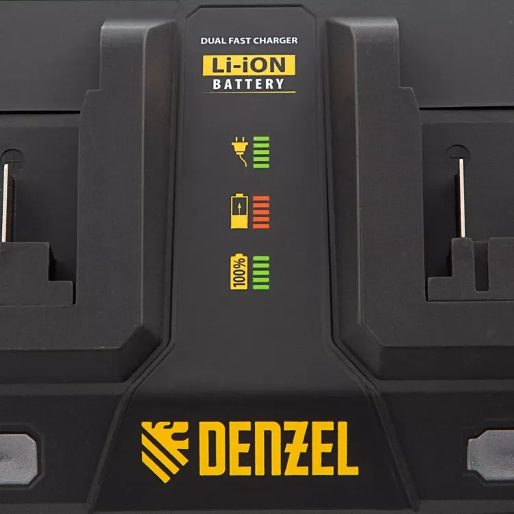 Устройство зарядное для аккумуляторов Denzel IBC-18-3.0-2, Li-Ion, 18В, 3.0 А, для двух батарей 28454 купить в Кургане