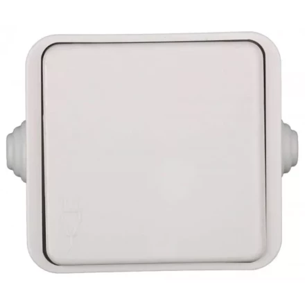 Розетка СВЕТОЗАР БАТТЕРФЛЯЙ с крышкой, с заземлением, цвет белый, 16А/~250В SV-54310-W купить в Кургане