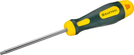 Отвертка KRAFTOOL, Cr-Mo-V сталь, двухкомпонентная противоскользящая рукоятка, TORX Hole, №25x100мм 250077-25-100 купить в Кургане