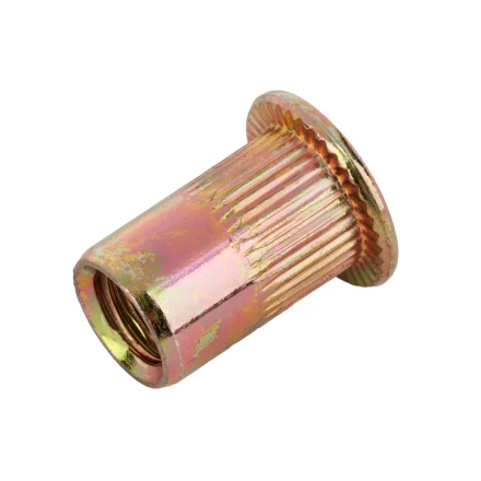 Заклепки резьбовые, стальные, оцинкованные, М6, пластиковый кейс, 70 шт. Denzel 40603 купить в Кургане