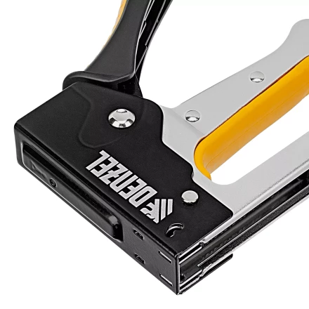 Степлер металлический, скобы в комплекте, 2К рукоятка, тип 53, 6-10 мм Denzel 40222 купить в Кургане