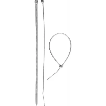 Хомуты ЗУБР нейлоновые белые 4,5x350мм, 100шт 309010-45-350 купить в Кургане