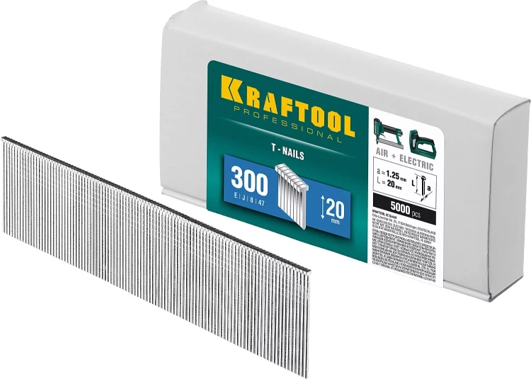 Гвозди тип 18GA (47 / 300 / F) 5000 шт 31785-20 купить в Кургане