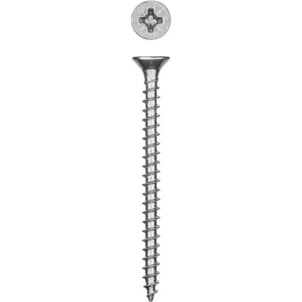 Саморезы СУ-Б универсальные, 40 x 4.5 мм, 3 500 шт, белый цинк, ЗУБР 300370-45-040 купить в Кургане