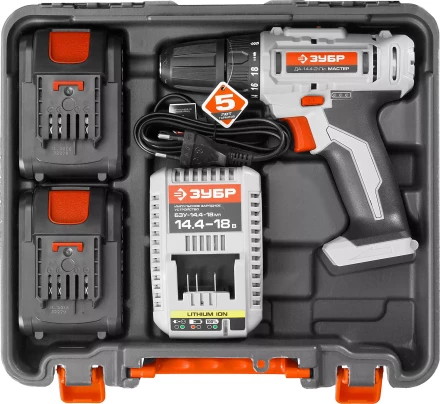 Дрель-шуруповерт 2 АКБ ДА-14.4-2-Ли КНМ1 серия МАСТЕР купить в Кургане