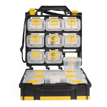 Кейс-органайзер двусторонний с 15 модулями К-01, серия «ПРОФИ» КВТ купить в Кургане