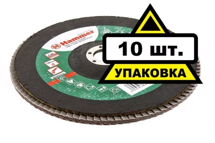 Круг Лепестковый Торцевой (КЛТ) HAMMER КЛТ 1 Ф180х22 Р60 213-014 купить в Кургане
