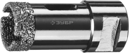 Алмазная коронка ЗУБР &quot;ПРОФЕССИОНАЛ&quot; универсальная для УШМ, сухое сверление, алмазы на вакуумной пайке,  посадка М14, d=25мм 29865-25 купить в Кургане