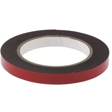 Лента клейкая на вспененной основе двусторонняя черная усиленная 12 мм х 5 метров MATRIX 89083 купить в Кургане