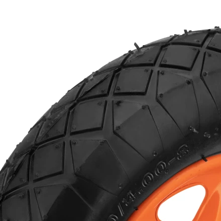 Колесо пневматическое Palisad «Звезда» 4.80/4.00-8 D380 мм, внутренний диаметр подшипника 20 мм, длина оси 90 мм, 689485 купить в Кургане