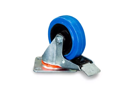 Колесо поворотное резина SRCLb 42 100 мм с тормозом (F) 1024395 купить в Кургане