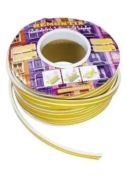 Уплотнитель белый СИБРТЕХ 150 м профиль &quot;E&quot; 93864 купить в Кургане