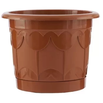 Горшок Тюльпан с поддоном терракотовый 2,9 л PALISAD 69242 купить в Кургане