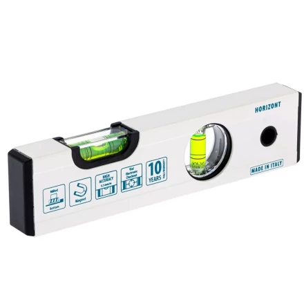 Уровень алюминиевый магнитный 200 мм фрезерованный 2 глазка Gross 33669 купить в Кургане