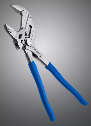 ЗУБР КГК-250 250 мм, клещи переставные-гаечный ключ (22436) купить в Кургане