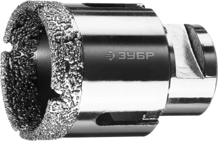 Алмазная коронка ЗУБР &quot;ПРОФЕССИОНАЛ&quot; универсальная для УШМ, сухое сверление, алмазы на вакуумной пайке,  посадка М14, d=44мм 29865-44 купить в Кургане