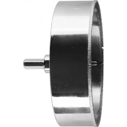 Коронка ЗУБР алмазная в сборе по кафелю, керамике с центрирующим сверлом и имбусовым ключом, зерно 60, 120мм 29850-120 купить в Кургане