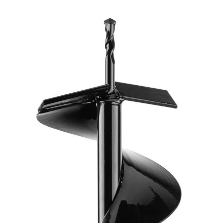 Шнек для грунта E-150, диаметр 150 мм, длина 800 мм,соединение 20 мм, несъемный нож Denzel 56023 купить в Кургане