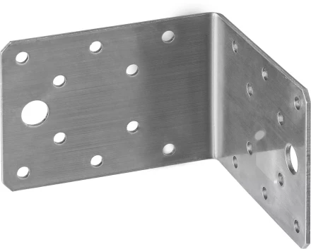 ЗУБР НКУ-2.0, 65 x 90 x 90 x 2 мм, нержавеющий крепежный уголок, Профессионал (310526-65) купить в Кургане