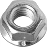 Гайка DIN 6923 с фланцем, M6, 14 шт, кл. пр. 8, оцинкованная, ЗУБР 303636-06 купить в Кургане