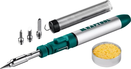 SolderGas 70B набор 8-в-1, газовый паяльник, горелка, фен, 30-70 Вт,  1300°С 55504-H8 купить в Кургане