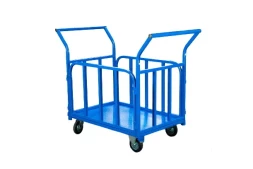 Тележка платформенная TOR ТП-Б (700х1200) с бортами и двумя ручками (колеса 160 мм) 1046339